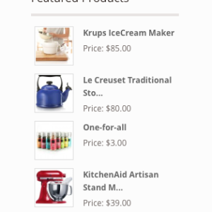 Featured Products widget for Woocommerce